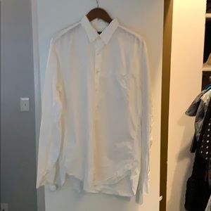 J crew Men’s LT white Dress Shirt